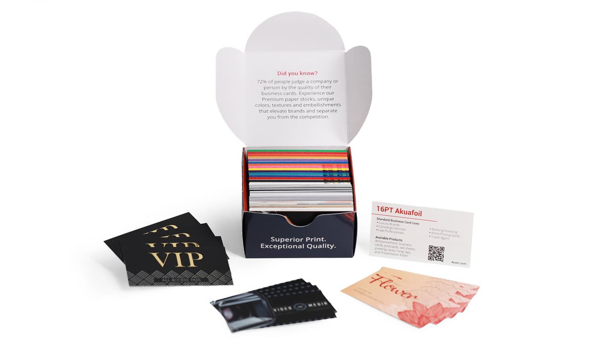 4over Business Card Sales Kit