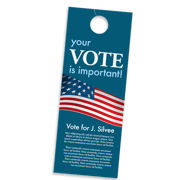 Door Hanger Election promotional material